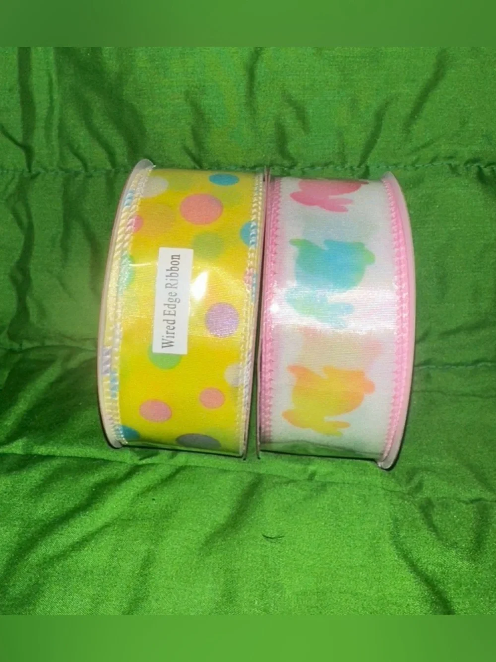 #1387 Easter and Pink, Green & Blue Assorted Ribbons